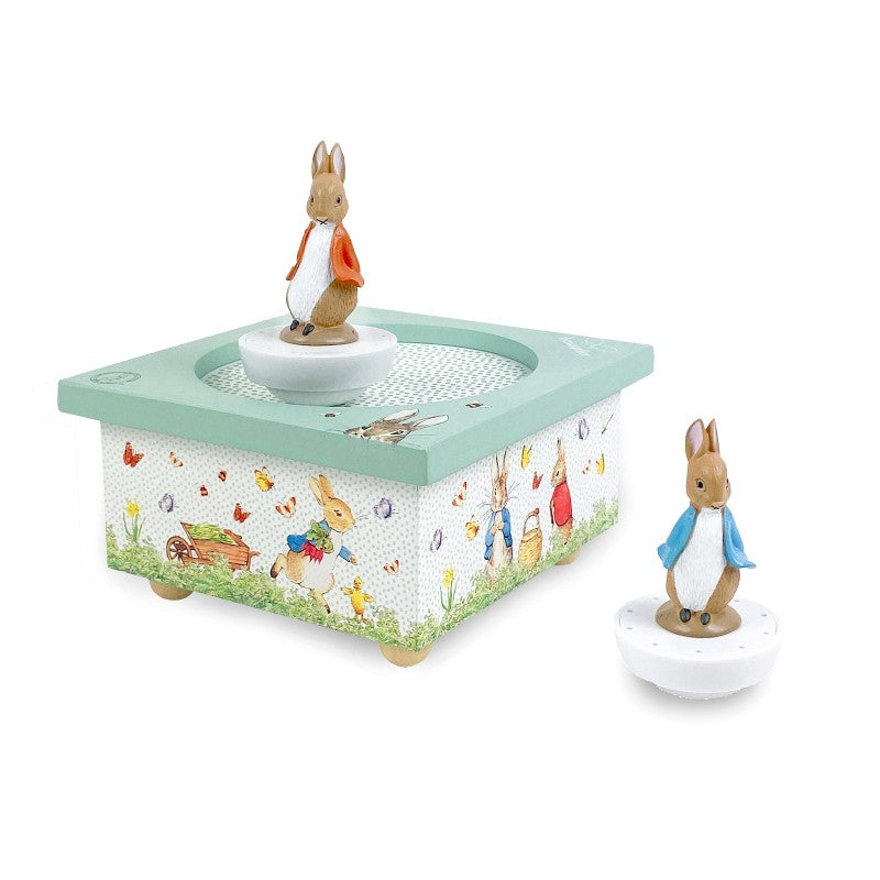 Boite à musique dancing Peter rabbit potager Trousselier