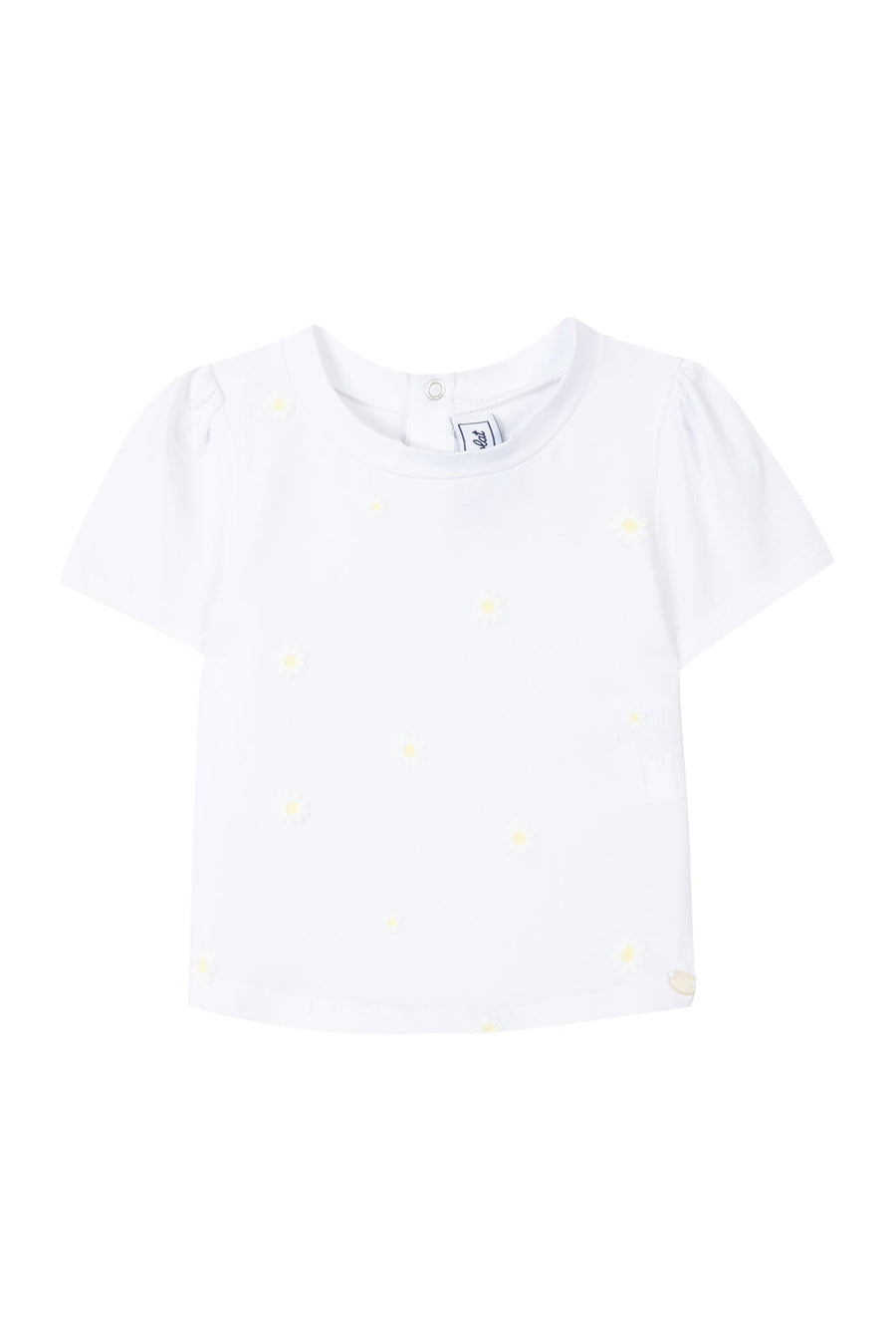 Tee-shirt blanc marguerites Tartine et Chocolat babygirl