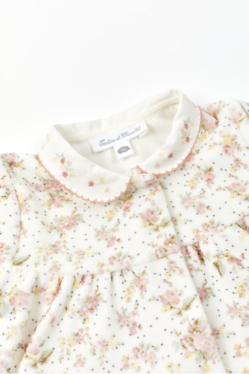 Pyjama imprimé fleuri en velours babygirl Tartine et Chocolat