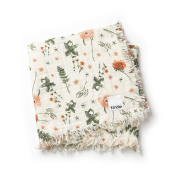 Couverture en coton froissé Meadow Blossom - Elodie Details