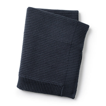 Couverture en laine tricot Juniper Blue Elodie Details